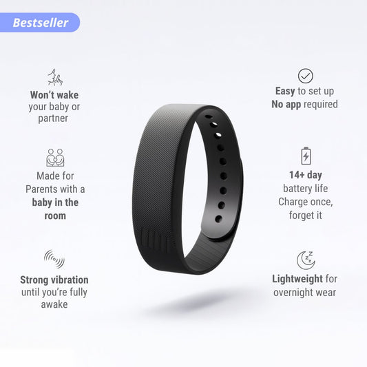 Sleepr Band Silent Vibrating Alarm Wristband For New Parents